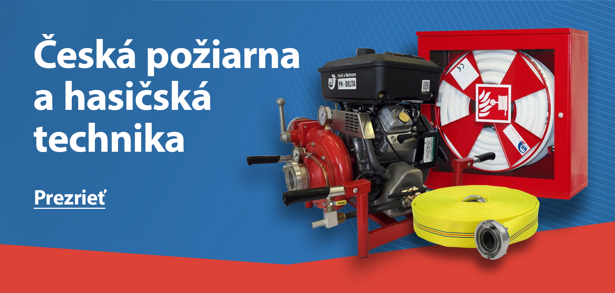 Banner - Česká požiarna a hasičská technika