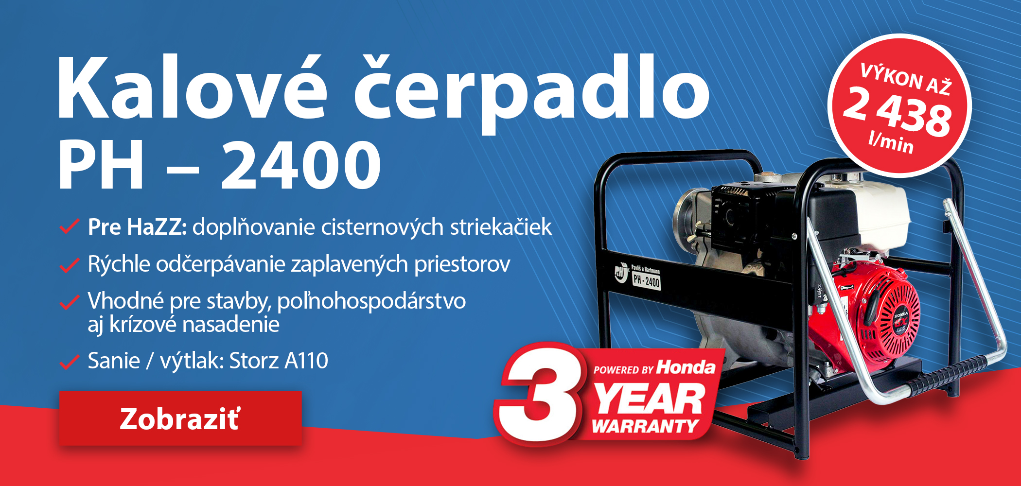 Banner - Kalové čerpadlo PH-2400