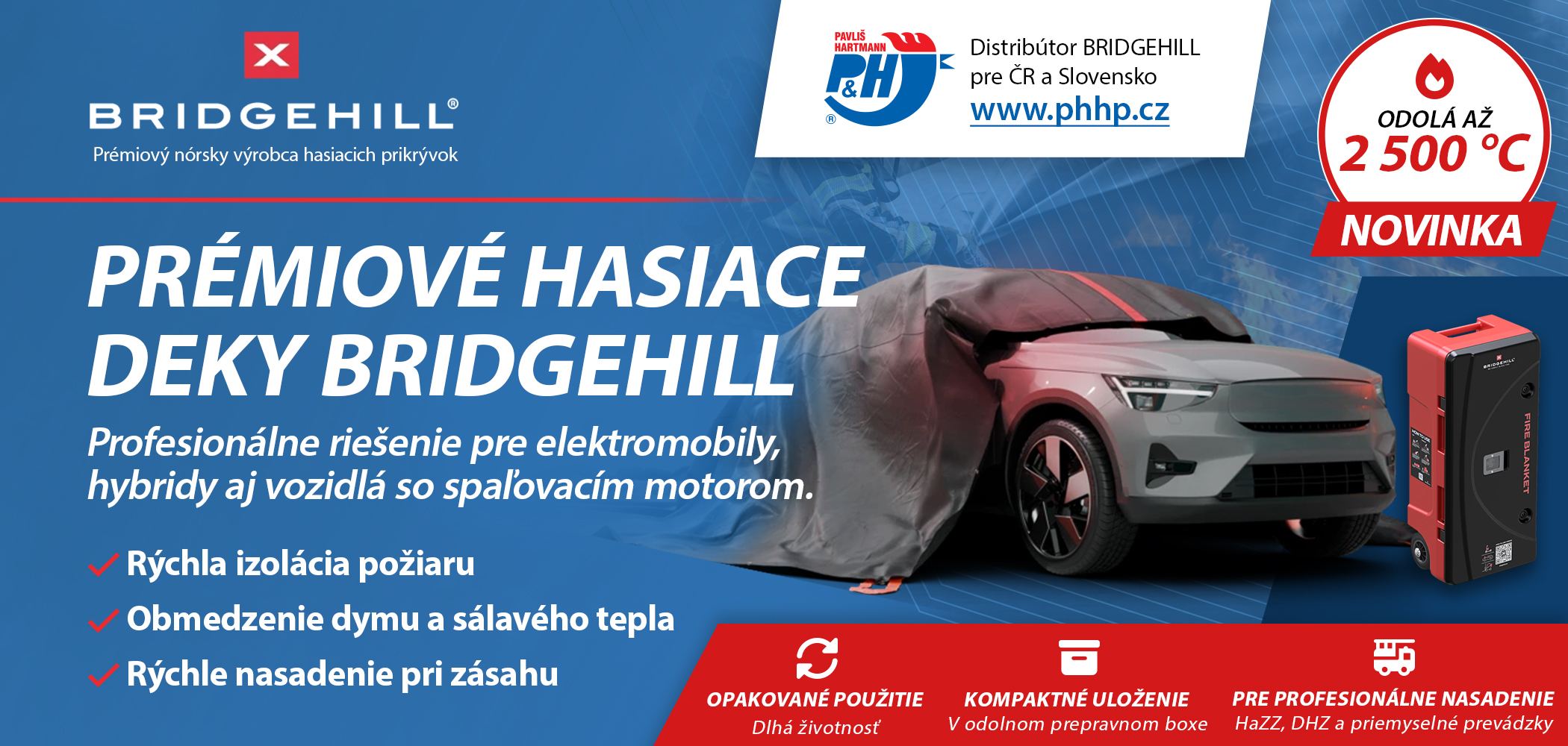 Banner - BRIDGEHILL - hasicí deky